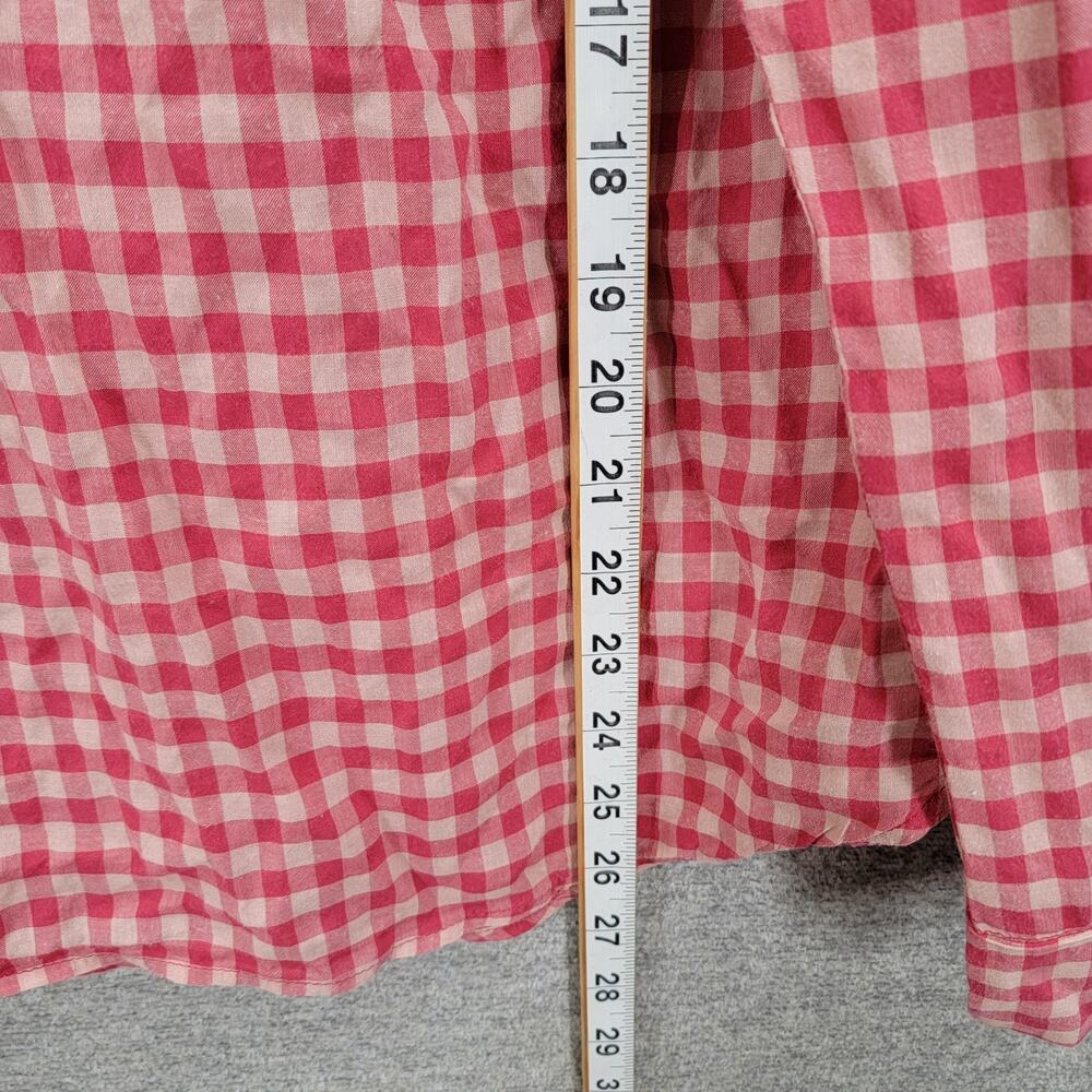 A SHIRT THING GINGHAM BLOUSE, SIZE L - Picture 6 of 6